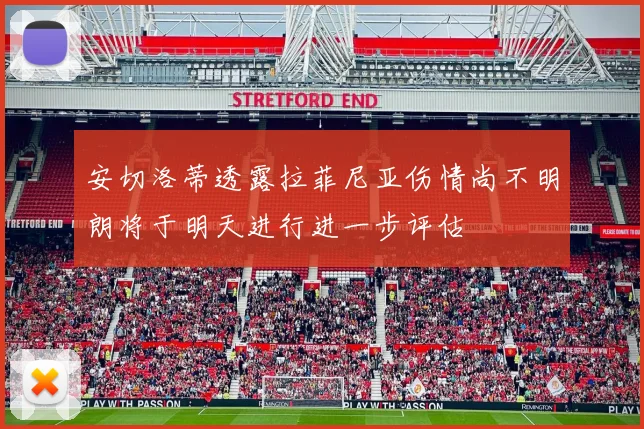 安切洛蒂透露拉菲尼亚伤情尚不明朗将于明天进行进一步评估